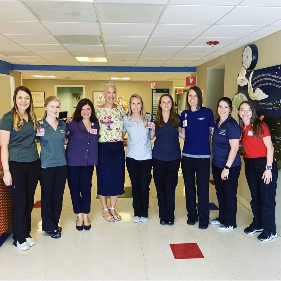 Audra with the Memorial Health team in Savannah, 2019